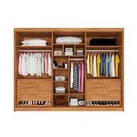 Guarda Roupa 6 Portas (2 Ripadas E 2 C/ Espelho) E 6 Gavetas Potente Peroba/off White - Europa - 3