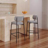 Banqueta Alloa Fixa Com 4 Pés 50 X 44,7 X 103,5 Mm Com 1 Un. Corriente Cinza Claro - 2