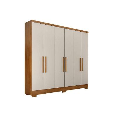 Guarda Roupa Casal 6 Portas E 4 Gavetas C/ Pés Milly/veneza Cumaru/fendi 25 - Novo Horizonte