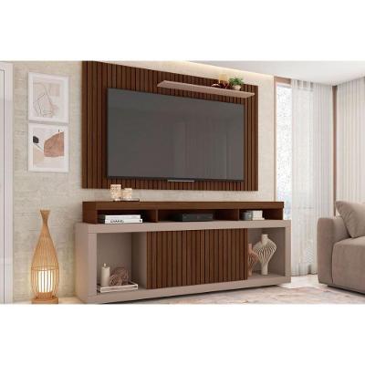Home P/ Tv Até 60 Pol New Oscar C/ Rodízios 180x174cm Fendi/havana - Caemmun