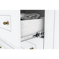 Guarda Roupa Casal 4 Portas E 4 Gavetas Americano Cinza - Henn - 5