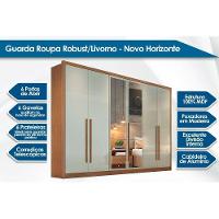 Guarda Roupa Casal 6 Portas (2 C/ Espelho) E 6 Gavetas Robust/livorno Neve - Novo Horizonte - 2