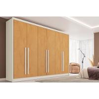 Guarda Roupa 6 Portas E 6 Gavetas Valencia Off White/peroba - Europa - 1