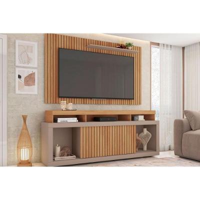 Home P/ Tv Até 60 Pol New Oscar C/ Rodízios 180x174cm Buriti/fendi - Caemmun