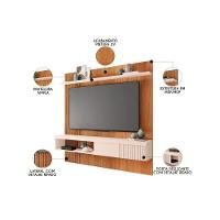 Home P/ Tv Até 65 Pol Jade Ripada 180x183cm Buriti/fendi - Caemmun - 2