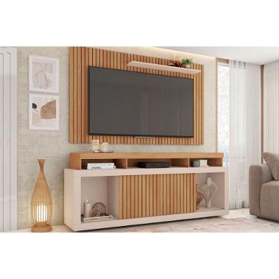 Home P/ Tv Até 60 Pol New Oscar C/ Rodízios 180x174cm Buriti/off White - Caemmun