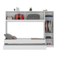 Bicama De Solteiro Com Guarda Roupa Dublin Mp4032 Branca