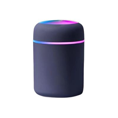 Umidificador Portátil Ultrassônico Usb 300ml – Cinza Escuro Com Função Luminária - Bivolt