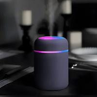 Umidificador Portátil Ultrassônico Usb 300ml – Cinza Escuro Com Função Luminária - Bivolt - 2