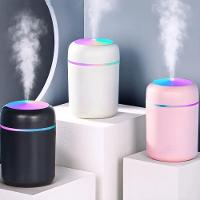 Umidificador Portátil Ultrassônico Usb 300ml – Cinza Escuro Com Função Luminária - Bivolt - 3