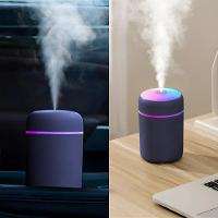 Umidificador Portátil Ultrassônico Usb 300ml – Cinza Escuro Com Função Luminária - Bivolt - 5