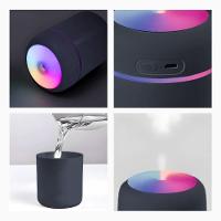 Umidificador Portátil Ultrassônico Usb 300ml – Cinza Escuro Com Função Luminária - Bivolt - 10