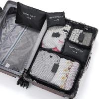 Kit Organizador De Malas 6 Peças – Necessaires Multiuso Com Zíper Para Viagem, Roupas E Acessórios