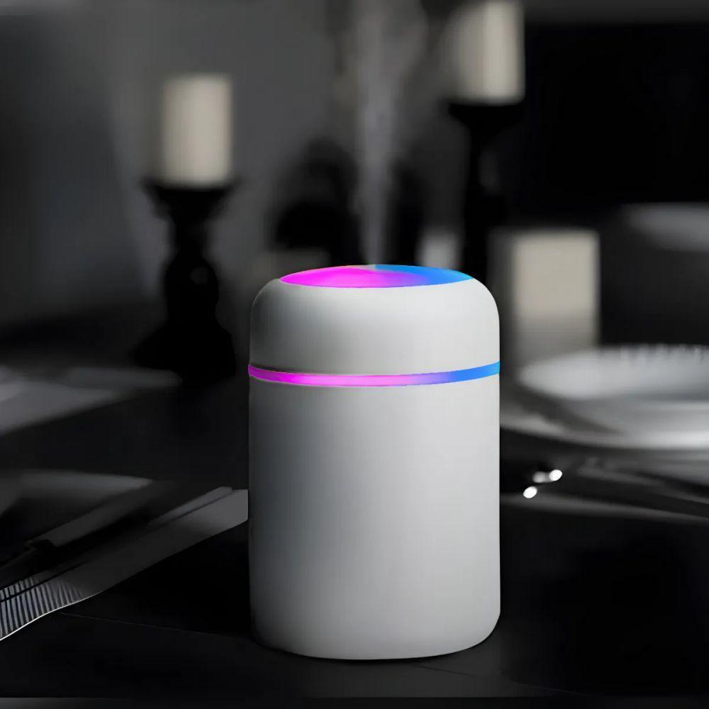 Umidificador Portátil Usb 300ml Branco Bivolt – Ultrassônico Com Luminária Led - 3