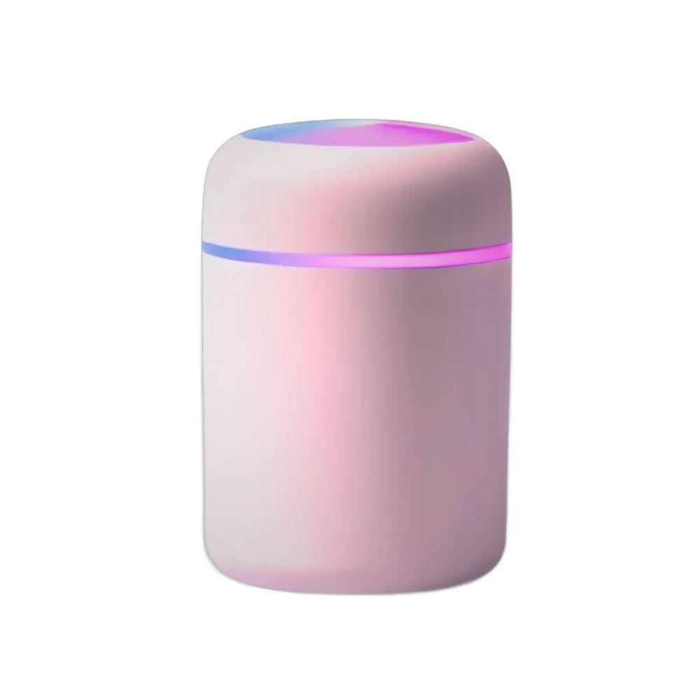 Umidificador Portátil Ultrassônico Usb 300ml Rosa – Bivolt Com Função Luminária - 1