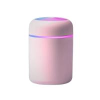 Umidificador Portátil Ultrassônico Usb 300ml Rosa – Bivolt Com Função Luminária - 1