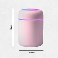 Umidificador Portátil Ultrassônico Usb 300ml Rosa – Bivolt Com Função Luminária - 7