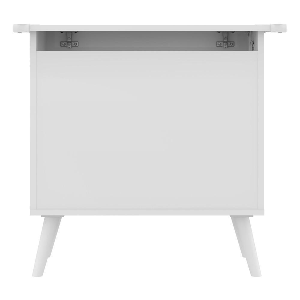 Baú Organizador Caixa de Brinquedos Retrô Multimóveis Branco - 1