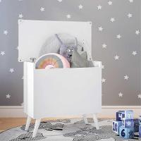 Baú Organizador Caixa de Brinquedos Retrô Multimóveis Branco - 3