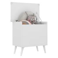 Baú Organizador Caixa de Brinquedos Retrô Multimóveis Branco - 7