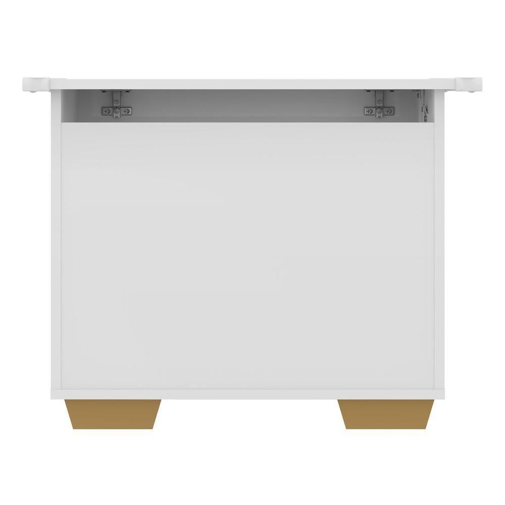 Baú Organizador Caixa de Brinquedos Multimóveis Branco - 1