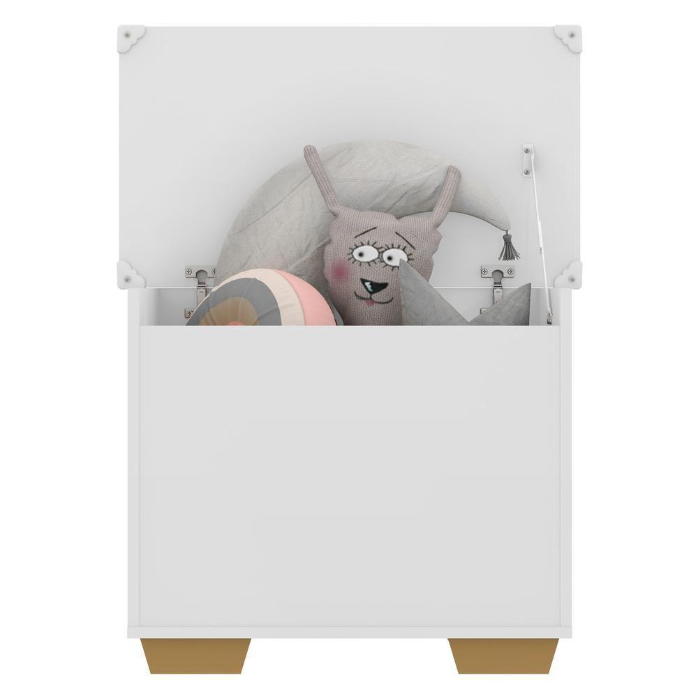 Baú Organizador Caixa de Brinquedos Multimóveis Branco - 2