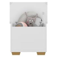 Baú Organizador Caixa de Brinquedos Multimóveis Branco - 2