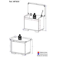 Baú Organizador Caixa de Brinquedos Multimóveis Branco - 5