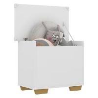 Baú Organizador Caixa de Brinquedos Multimóveis Branco - 8