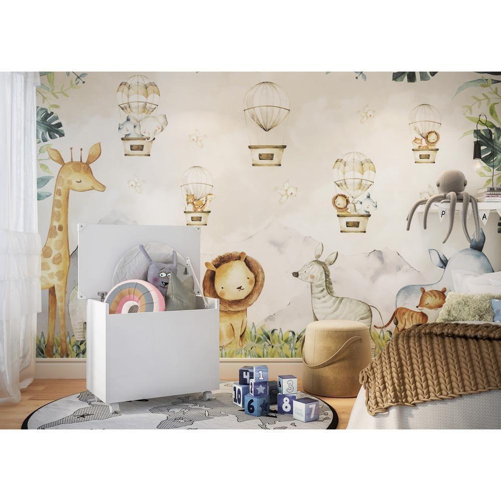 Baú Organizador Caixa de Brinquedos com Rodízios Multimóveis - 2