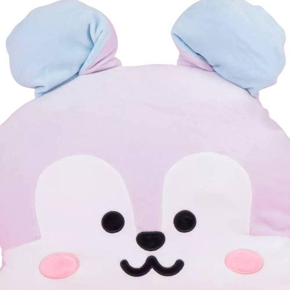 Almofada Que Vira Manta Infantil 2 Em 1 Bt21 Mang K-pop - 4