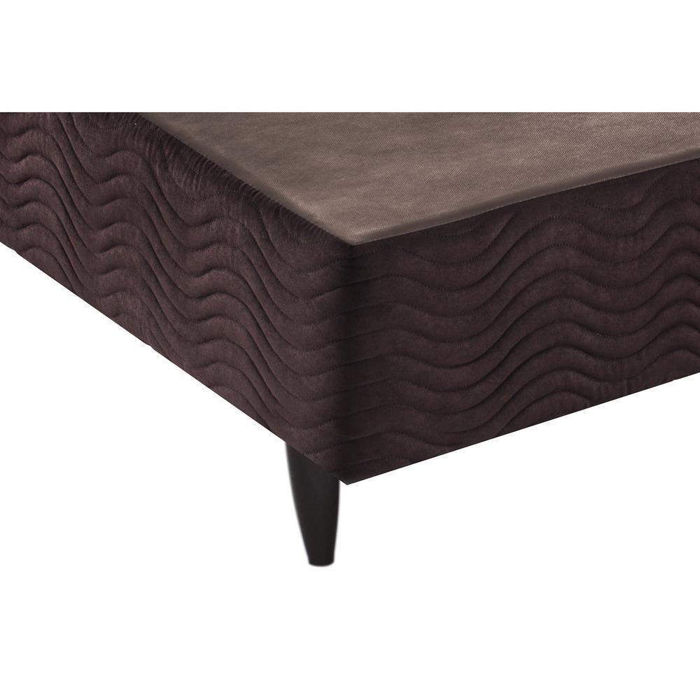 Base Camurça Marrom Queen (158X198X23) Ortobom - 3