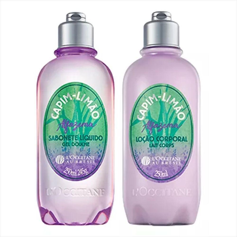 Kit L'occitane Capim Limão Alfazema Loção+sabonete Líquido - 6