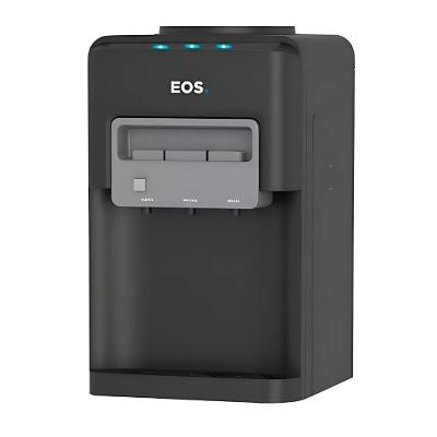 Bebedouro Agua Quente Natural E Gelada Eletrônico Preto Galão Mineralle EBE06QP 220V