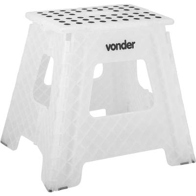 Banqueta Plástica Dobrável 360 Mm Transparente Vonder