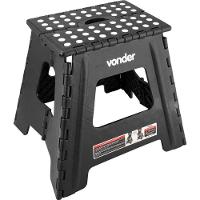 Banqueta Plástica Dobrável 360 Mm Preta Vonder - 2