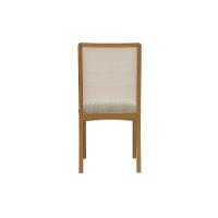 Cadeira Sala De Jantar Lara 2cmm007ca Premium Madeira Maciça Kit 2 Un Carvalho/boucle Cinza/tela Grafite - Kappesberg