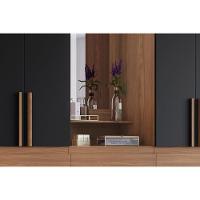 Guarda Roupa 10 Portas E 3 Gavetas C/ 1 Espelho C/ Pés Briz B374 Nature/off White - Henn