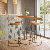 Conjunto Mesa Bistrô Com 4 Banquetas Aérea Gourmet Aurora - 2