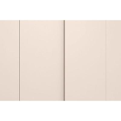 Guarda Roupa Casal Praticus Freijo-off White 2 Portas de Correr 4 Gavetas off White