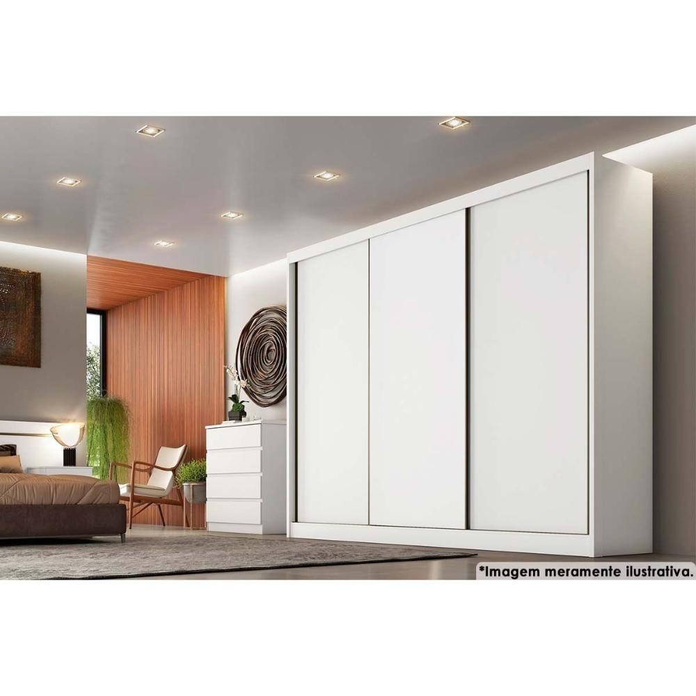 Guarda Roupa 3 Portas E 4 Gavetas Sollo/logan Cumaru/fendi 25 - Novo Horizonte - 4