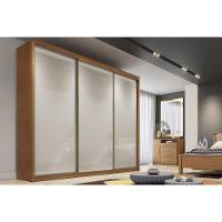 Guarda Roupa 3 Portas E 4 Gavetas Sollo/logan Cumaru/fendi 25 - Novo Horizonte - 1