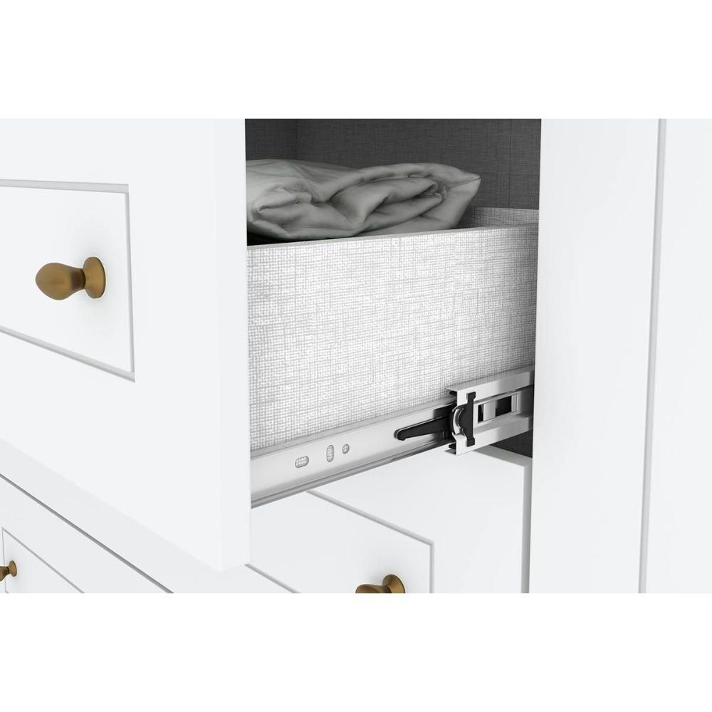 Guarda Roupa 4 Portas E 4 Gavetas Americano Cinza - Henn - 4