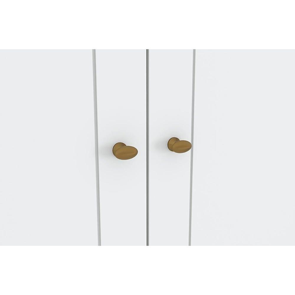 Guarda Roupa 4 Portas E 4 Gavetas Americano Cinza - Henn - 5