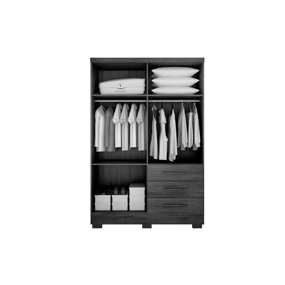 Guarda Roupa 4 Portas E 3 Gavetas C/ Pés Encant/berlim Cumaru/fendi 25 - Novo Horizonte - 5