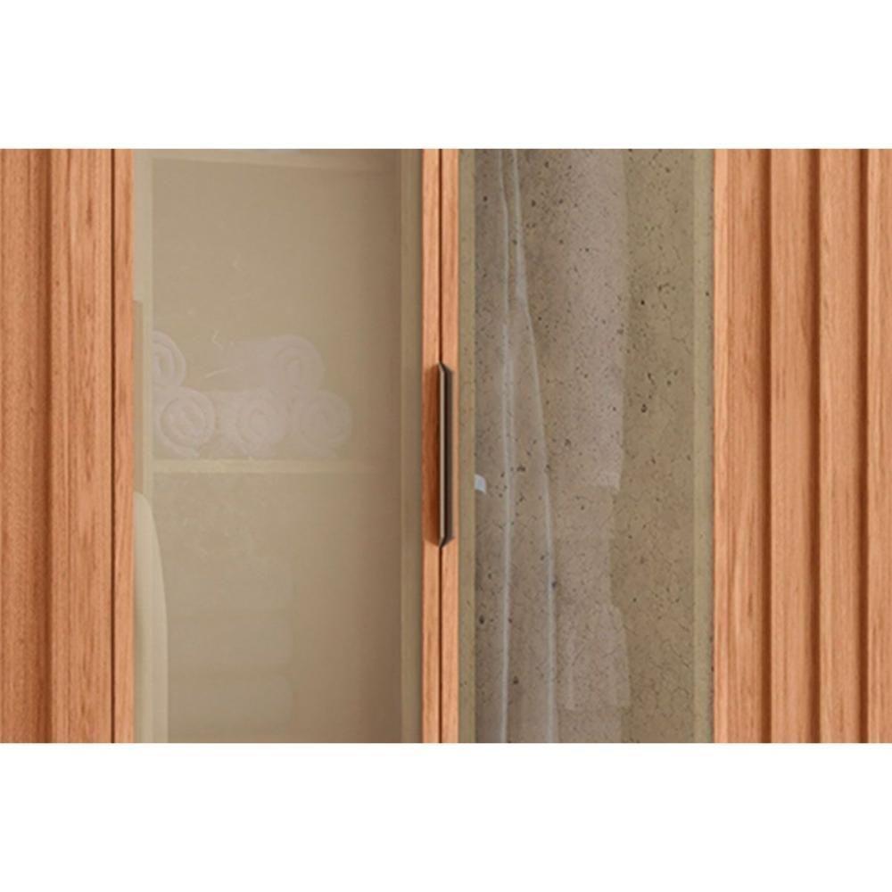 Guarda Roupa 6 Portas E 4 Gavetas C/ Vidro Reflecta Centurium Freijo - Caemmun - 2