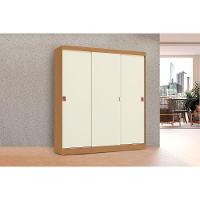 Guarda Roupa Casal 3 Portas De Correr E 2 Gavetas R589 Canela/off White - Kappesberg - 1