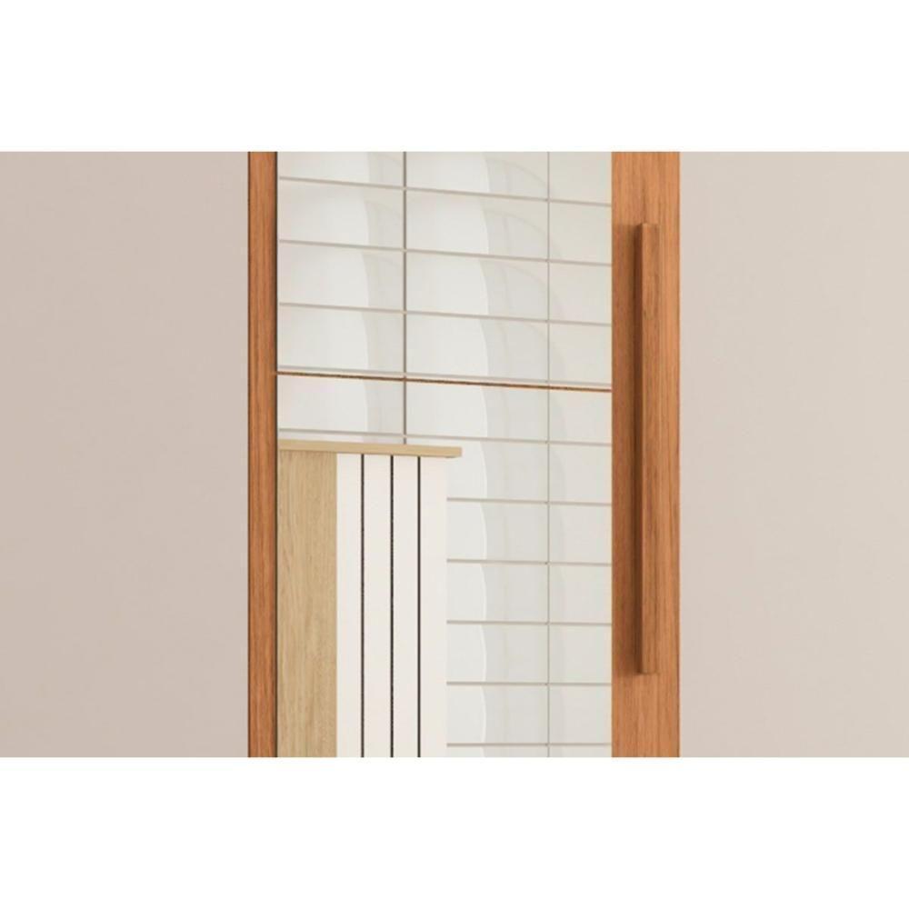 Guarda Roupa Casal 5 Portas E 2 Gavetas C/ Espelho Sophia Lux Freijo/off White - Caemmun - 5