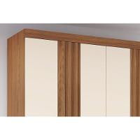 Guarda Roupa Casal 6 Portas E 3 Gavetas C/ Pés Briz B375 Nature/off White - Henn - 7