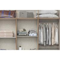 Guarda Roupa Casal 6 Portas E 3 Gavetas C/ Pés Briz B375 Nature/off White - Henn - 9